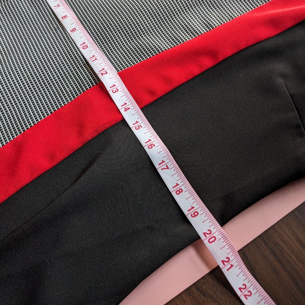 Perfect Mod Checkered Color Block Shift Dress - Picture 4 of 6